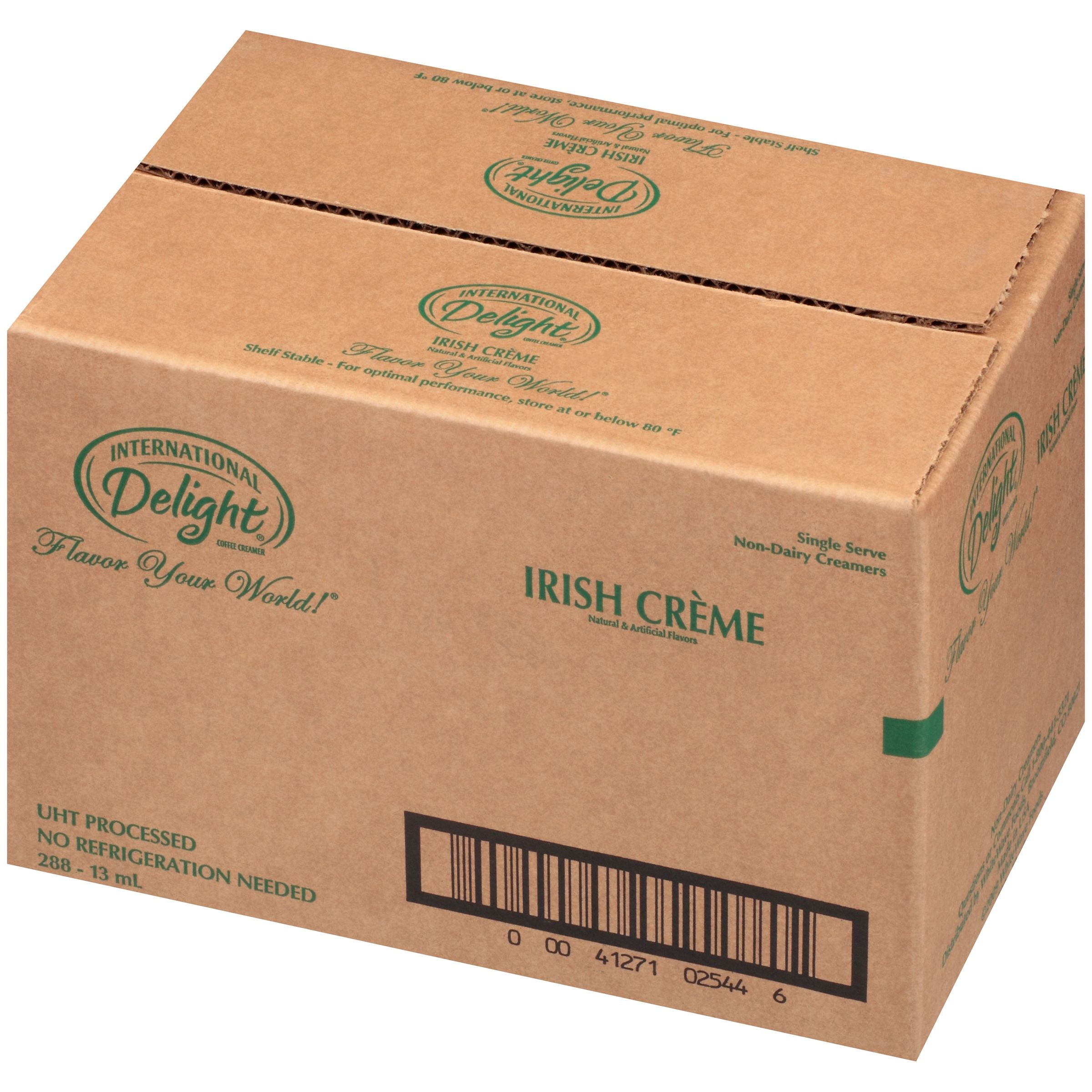 International Delight Irish Creme Flavored Gourmet Coffee Creamer -- 288 per case.