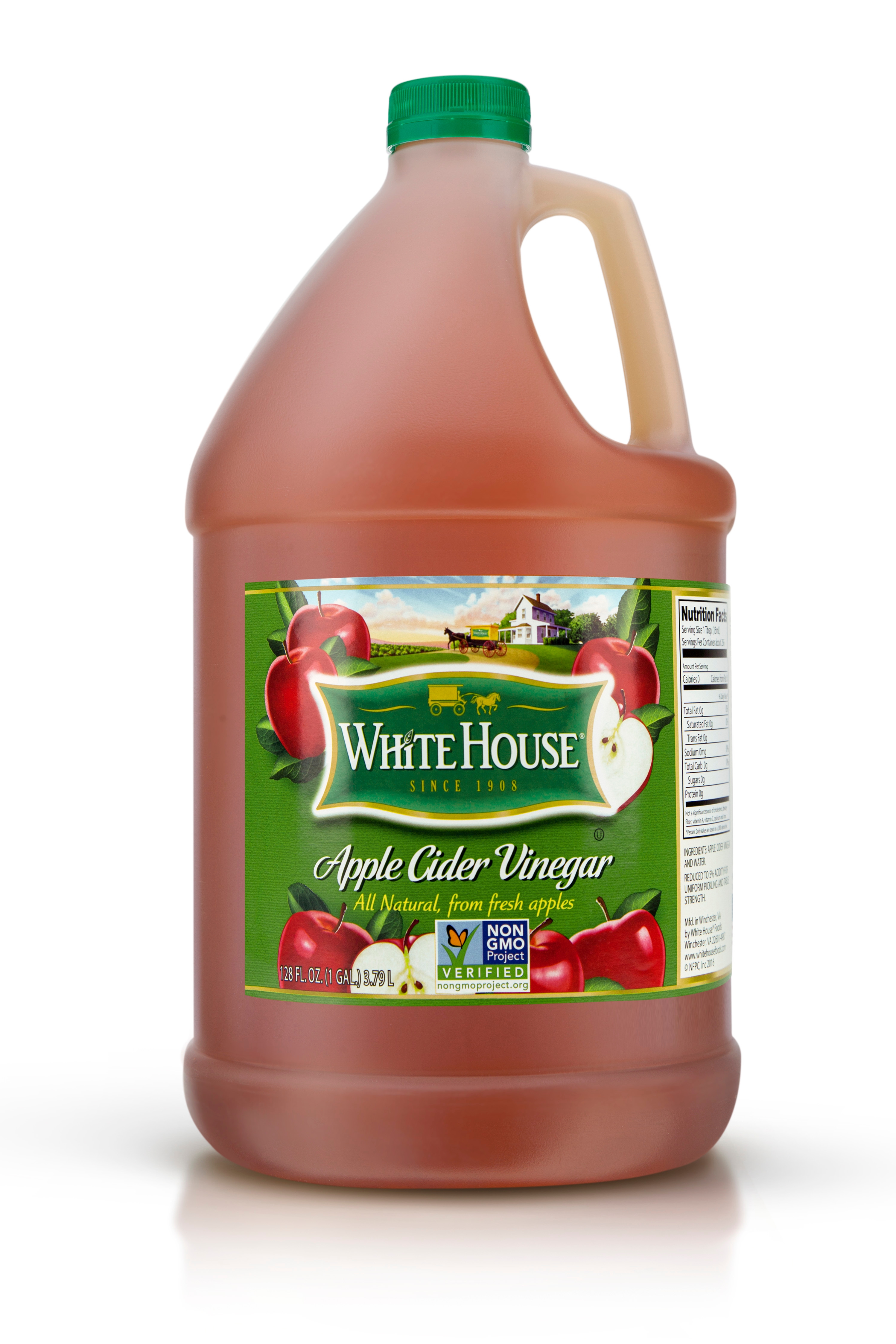 White House 50 Grain Apple Cider Vinegar, 1 Gallon -- 4 per case.