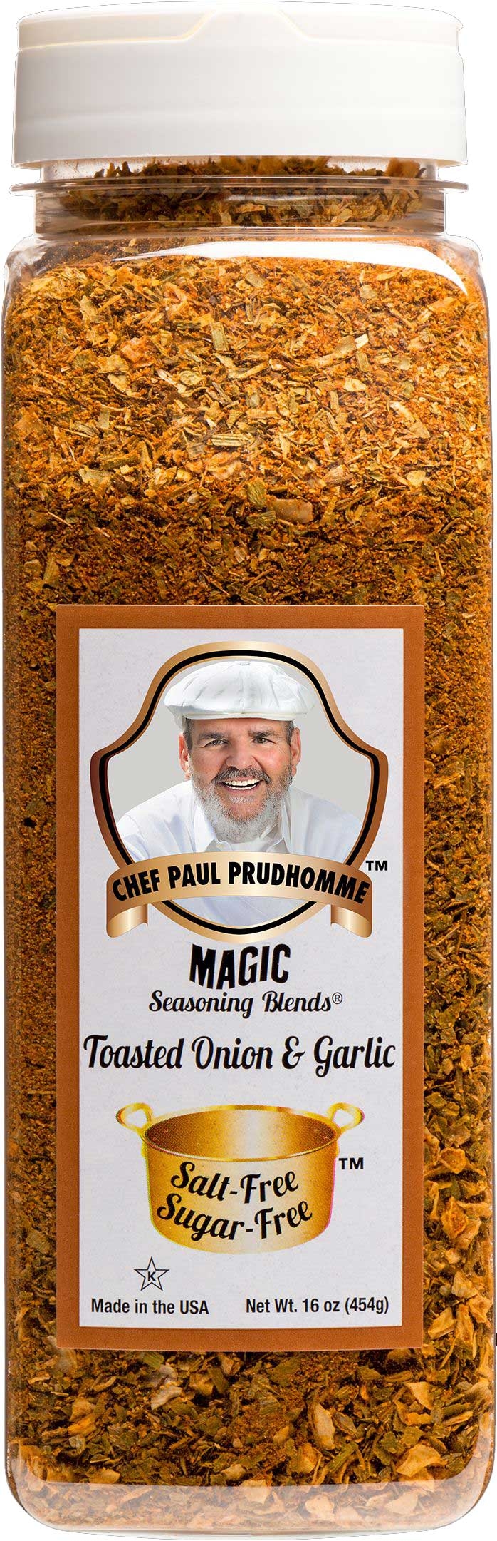 Magic Seasoning Blends Salt Free Sugar Free Toasted Onion and Garlic, 16 Ounce -- 6 per case.