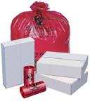 Pitt Plastics Red Perforated Low Density Isolation Can Liner 37 X 50 -- 25 per case.