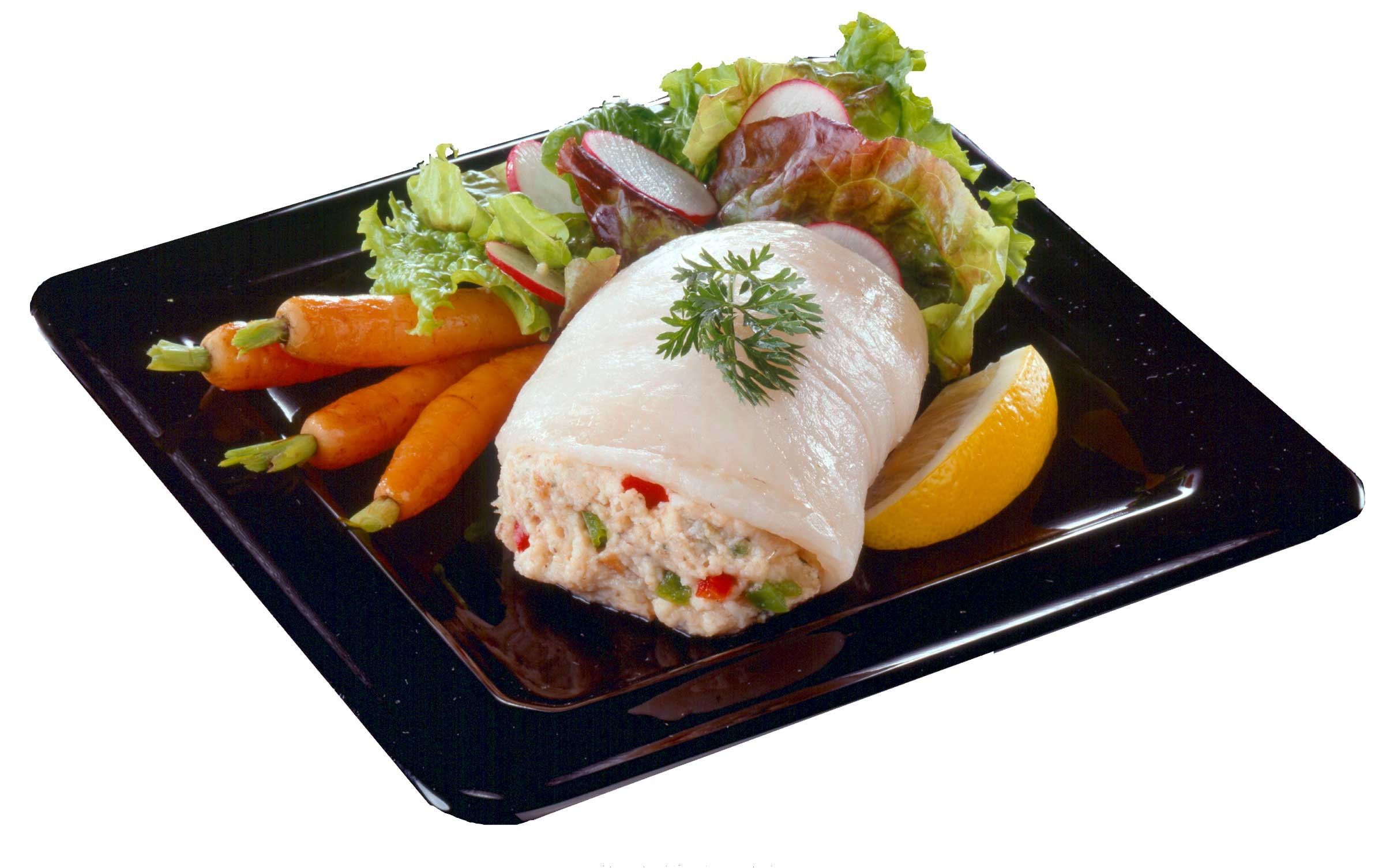 Kaptains Ketch Rolled Stuffed Flounder with Crab Stuffing, 5 Ounce -- 20 per case.