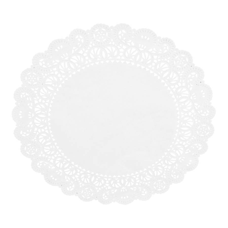 Lapaco Normandy Lace White Paper Doilie, 18 inch -- 250 per case.