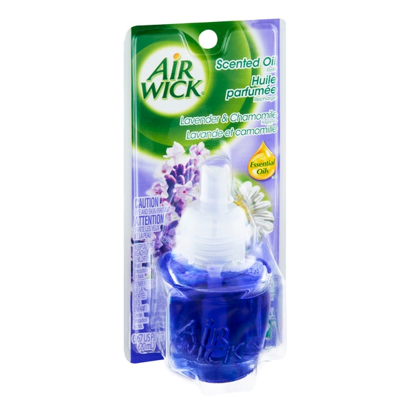 Air Wick Lavender and Chamomile Scented Oil Air Freshener Refill, 0.67 Fluid Ounce -- 8 per case.