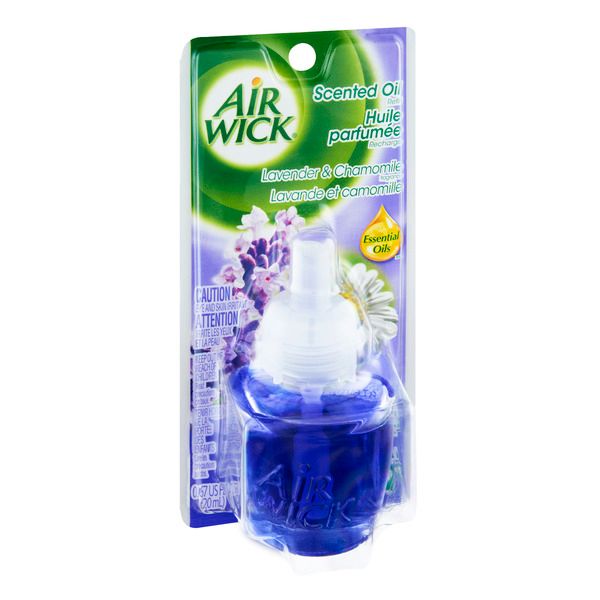 Air Wick Lavender And Chamomile Scented Oil Air Freshener Refill, 0.67 Fluid Ounce -- 8 Per Case