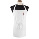 DuraServ White Pen Pocket Bib Apron, 11.5 inch Neckline -- 60 per case.