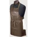 Ritz Brown Regular Vinyl Bib Apron, 26 inch Wide x 28 inch Long -- 24 per case.