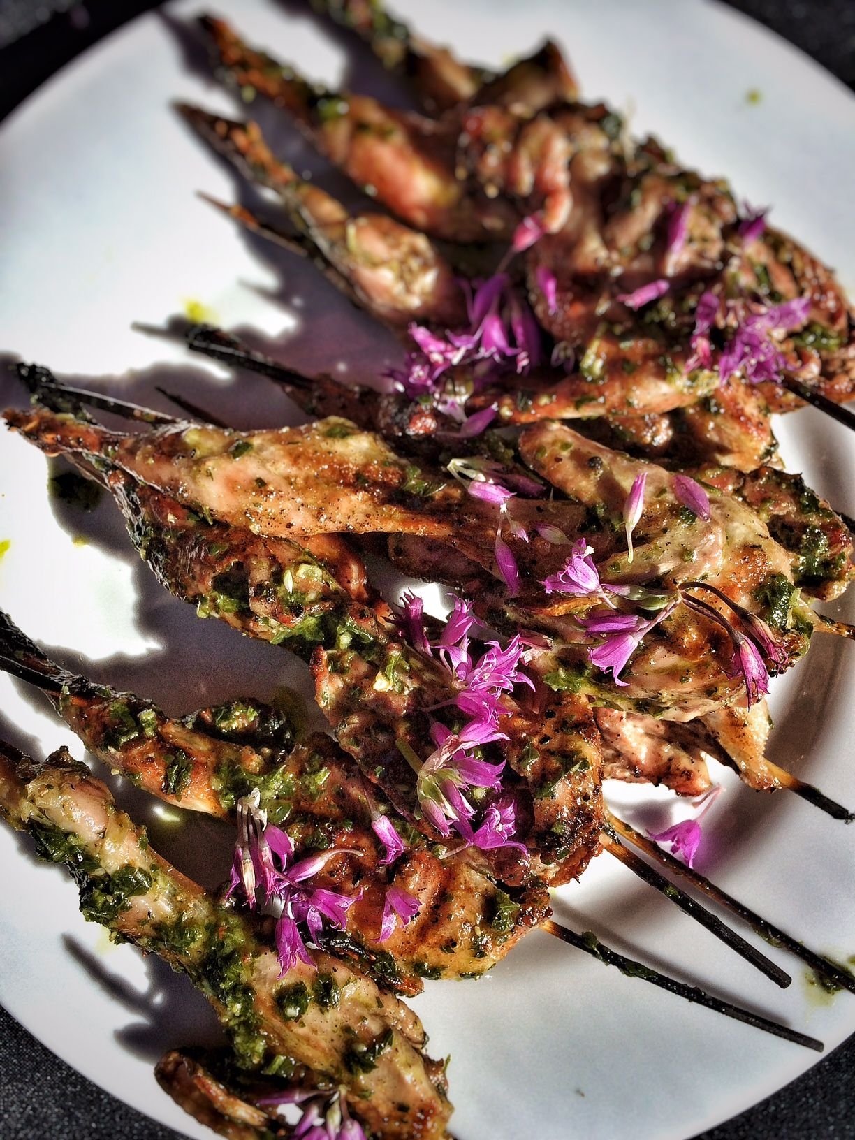 Manchester Farms European Style Semi Boneless Marinated Wingless Quail Halves, 20 Ounce -- 6 per case.