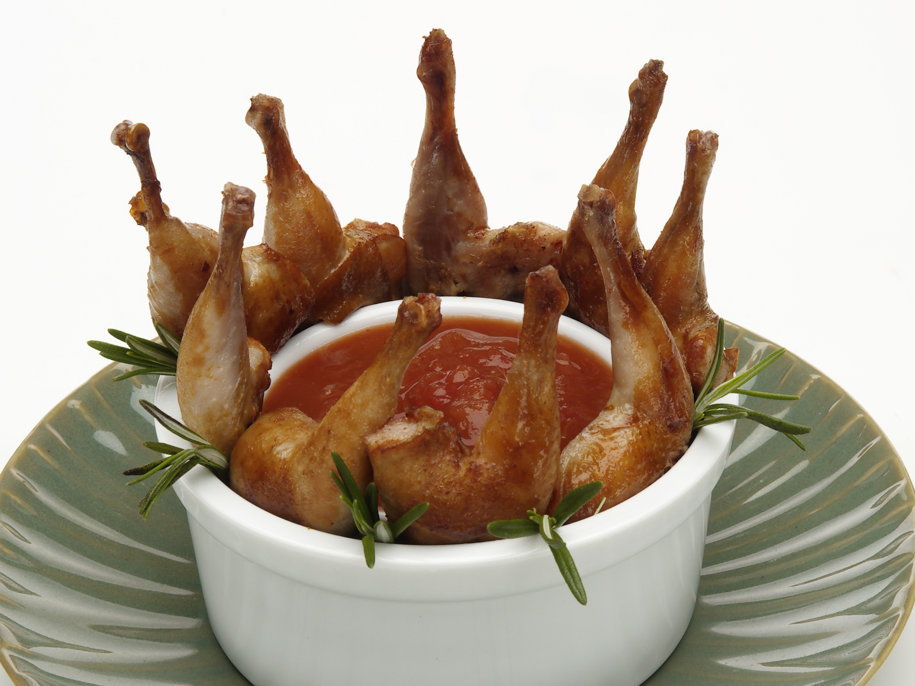 Manchester Farms Marinated Quail Leg -- 300 per case.