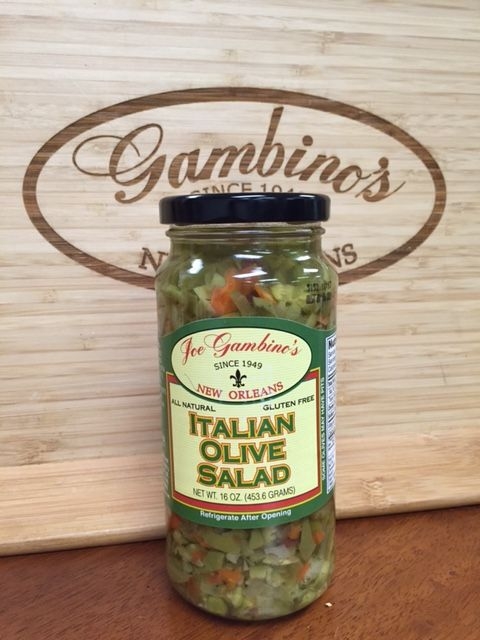 Gambinos Italian Olive Salad, 16 Fluid Ounce -- 6 per case.