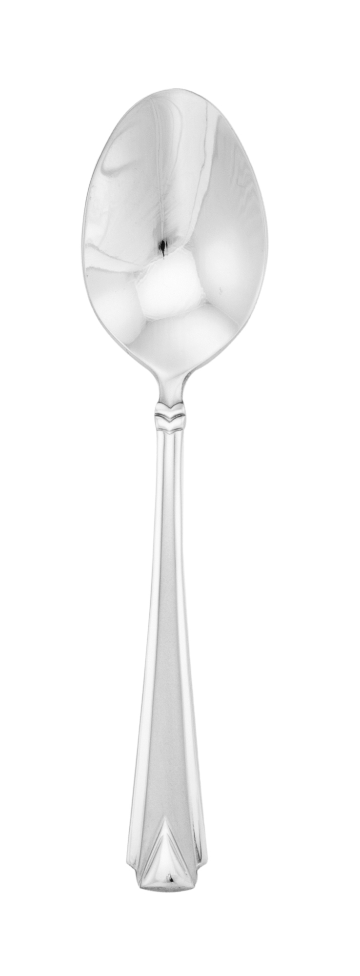 Walco 18/10 Stainless Hallmark Collection Athenian Diamond Crowned Teaspoon, 6 1/16 inch -- 12 per case.