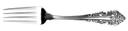 Hallmark Collection Classic Baroque 18/10 Dinner Fork, 7 5/8 inch.