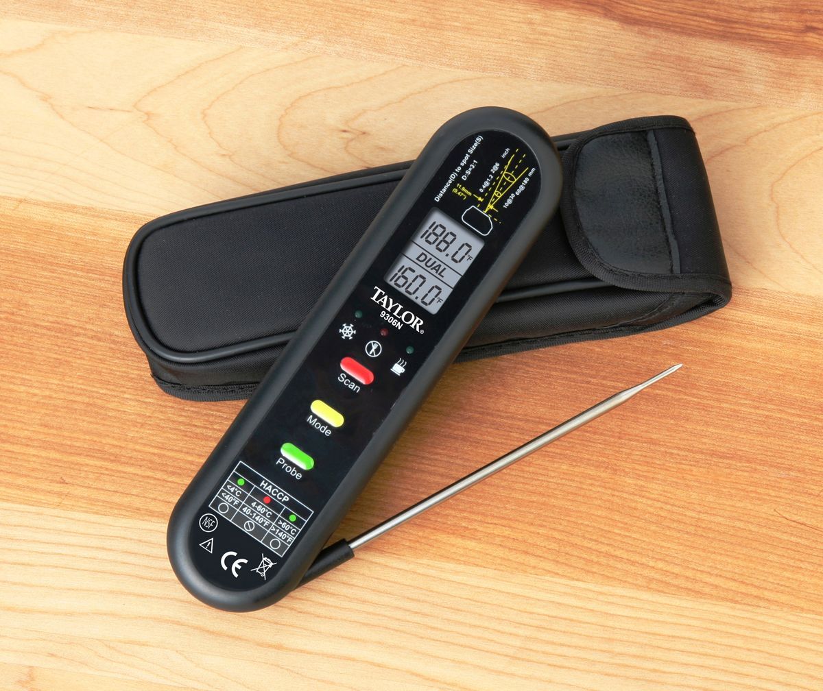 Taylor Dual Temperature Thermocouple And Infrared Thermometer, 4 Inch