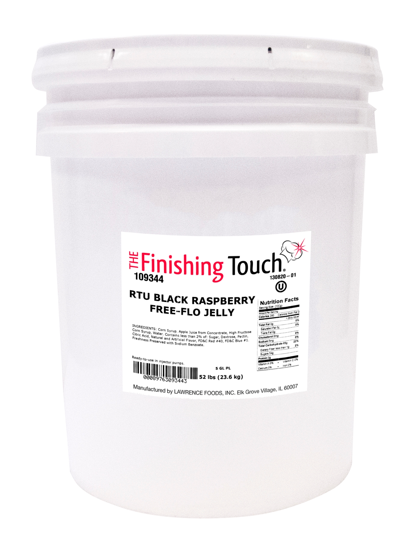 The Finishing Touch Black Raspberry Free Flow Jelly, 52 Pound