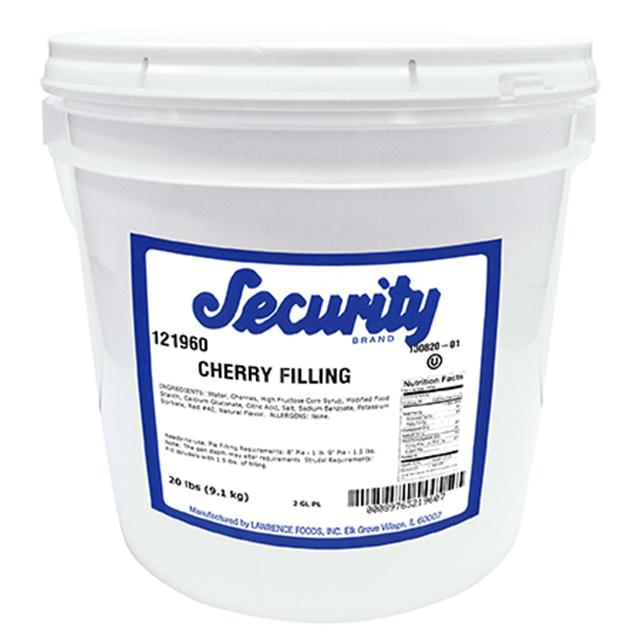 Lawrence Foods Security Cherry Filling, 20 Pound -- 1 per case