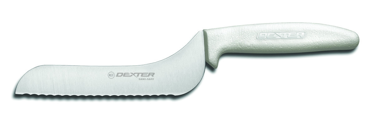 Dexter Russell Sani-safe Scalloped Offset Slicer, 5 Inch