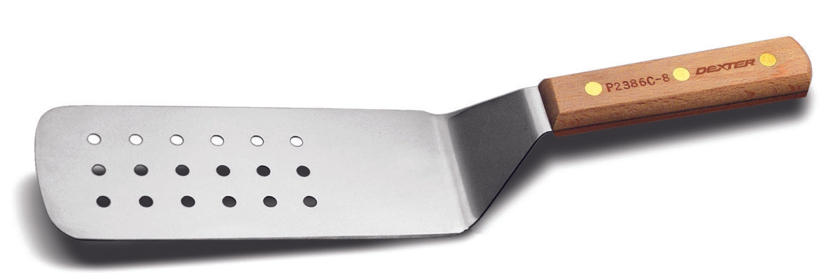 Dexter Russell Traditional Perforated Turner, 8 x 3 inch -- 6 per case.