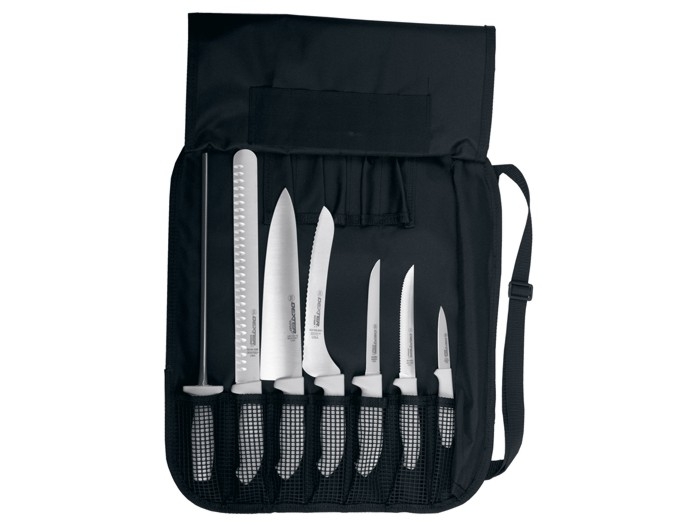 Knife, 7Pc Soft grip Sunset Knife --- 1 Set