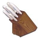 Knife Block Set 7 Pieces White Handles