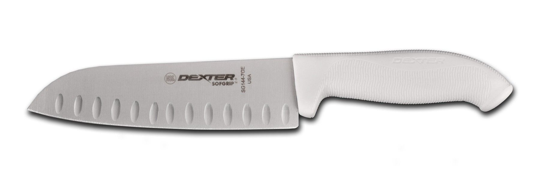Dexter Russell Sofgrip Duo Edge Santoku Chef Knife, 7 Inch