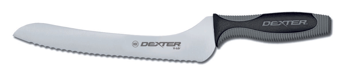 Dexter Russell V-lo Scalloped Offset Sandwich Knife, 9 inch.