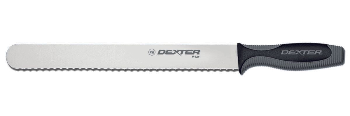 Dexter Russell V-lo Scalloped Roast Slicer, 12 Inch