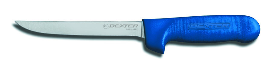 Dexter Russell Sani Safe Narrow Boning Knife With Blue Handle, 6 Inch -- 6 Per Case