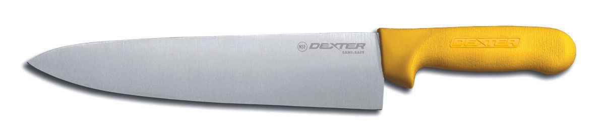 Dexter Russell Sani Safe Cooks Knife With Yellow Handle, 10 Inch -- 6 Per Case
