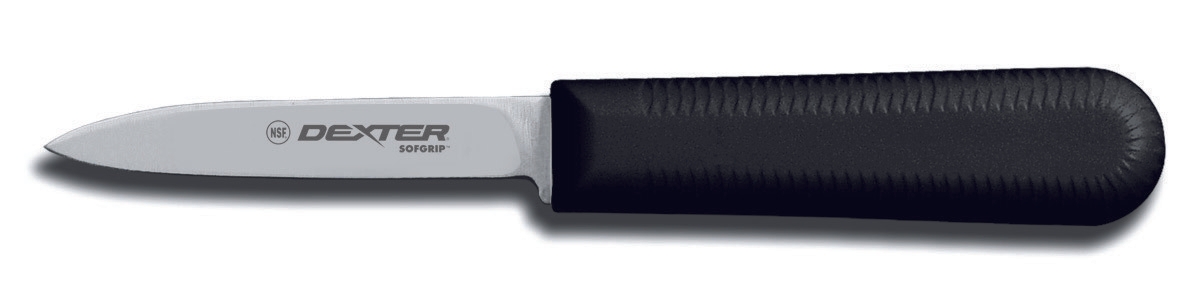 Dexter Russell Cooks Style Paring Knife with SofGrip Handle, 3 1/4 inch -- 12 per case.