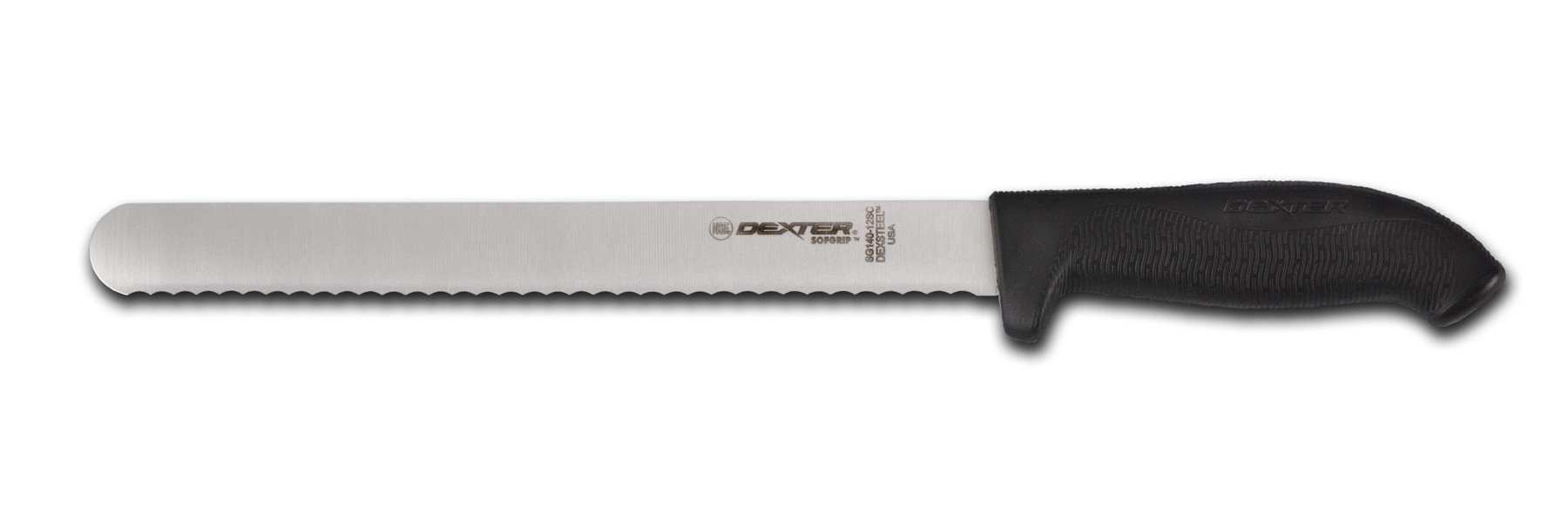 Dexter Russell SofGrip Scalloped Roast Slicer, 12 inch -- 6 per case.