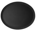 Camtread Oval Plastic Serving Tray, Black, 22 x 26.88 inch -- 6 per case