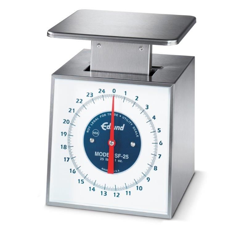 Edlund Premier Series Stainless Steel Standard Portion Scale, 25 Pound X 4 Ounce