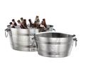 American Metalcraft Stainless Steel Hammered Finish Double Wall Party Tub, 29 Quart.