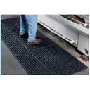 Cactus Black VIP Prima Commercial Rubber Mat, 3 x 3 feet.