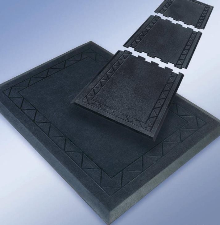 Cactus Black Single Section Comfort Zone Anti Fatigue Mat, 1/2 inch Thick.
