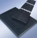 Cactus End Section Black Comfort Zone Anti Fatigue Mat, 36 x 24 inch.