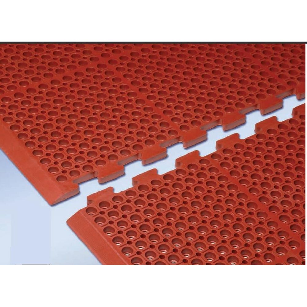 Cactus Mat Vip Duralok Black Center Cut Interlocking Mat, 3 x 5 Feet.