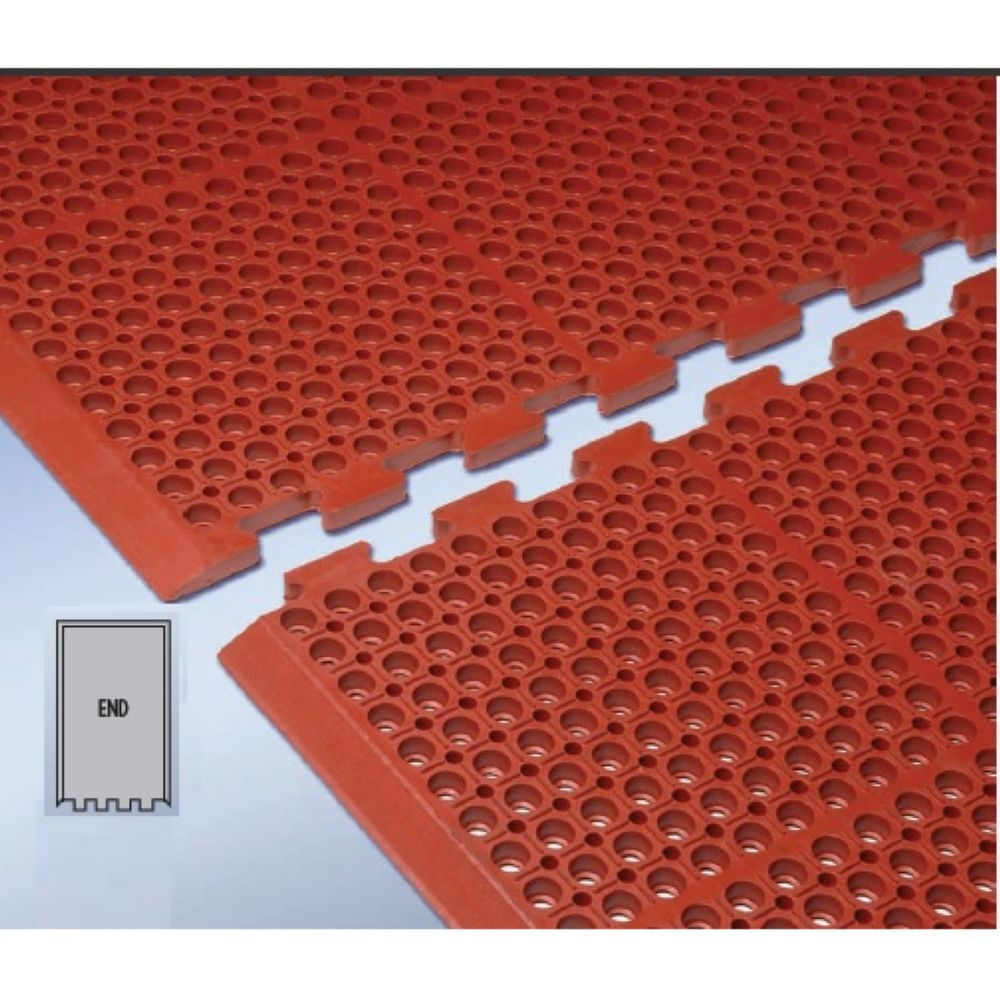 Cactus Mat Vip Duralok Red End Cut Interlocking Mat, 38 x 61 Feet.