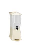 Tablecraft Almond Slimline Single Beverage Dispenser, 3 Gallon Capacity
