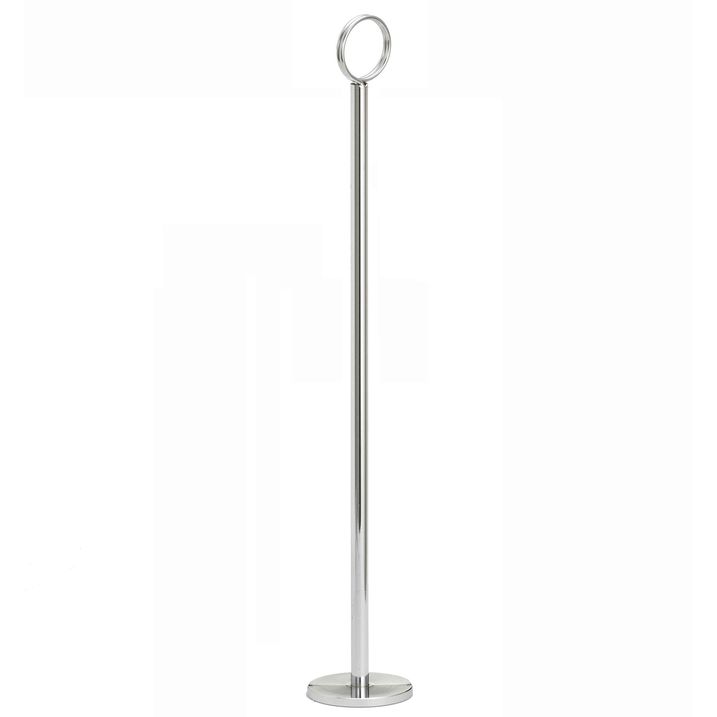 Tablecraft Chrome Plated Card Holder, 2.25 X 2.25 X 18 Inch