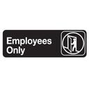 Tablecraft Employees Only Symbol, 3 x 9 inch
