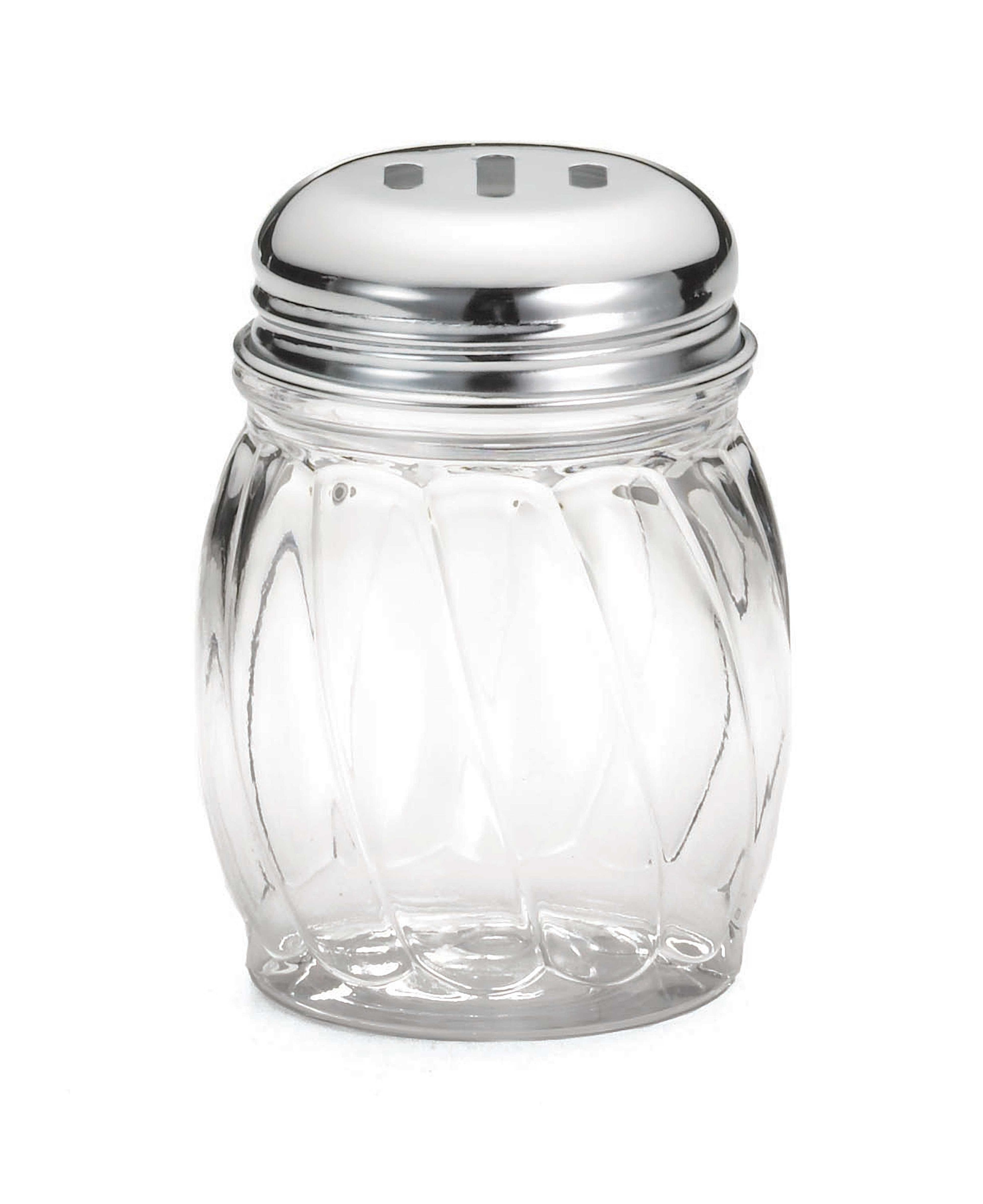 Tablecraft Stainless Steel Slotted Top For Swirl Glass Shaker -- 12 Per Case