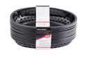 Tablecraft 9.375 inch High Density Polyethylene Black Classic Oval Basket, 12 count -- 3 per case