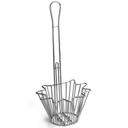 Tablecraft Chrome Plated Metal Deep Taco Salad Basket, 18 inch Length