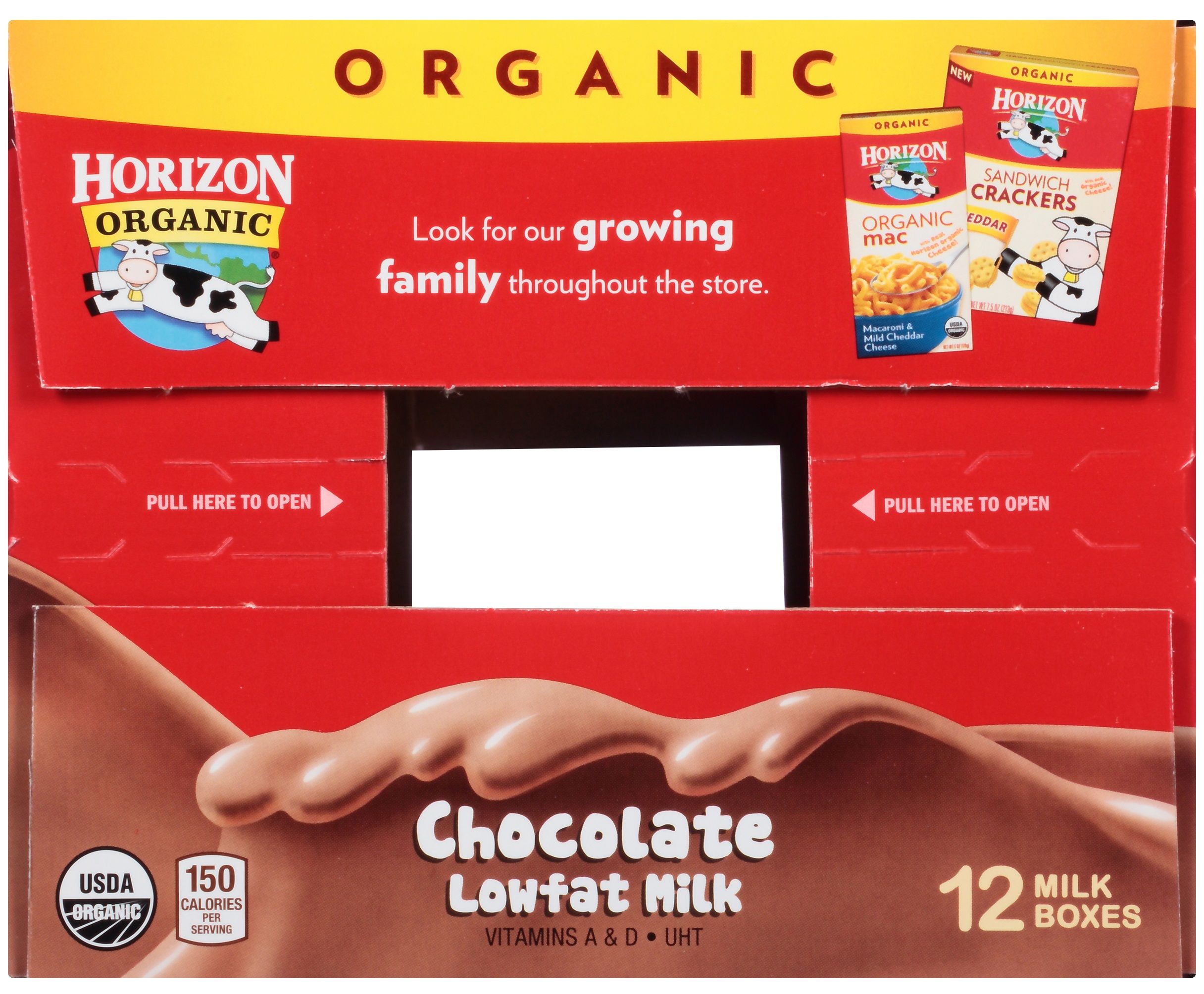 Horizon Organic 1 Percent Low Fat Chocolate Milk, 8 Fluid Ounce -- 12 Per Case