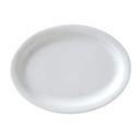Vertex China Catalina Collection Undecorated Porcelain White Narrow Rim Oval Platter, 13 1/4 inch -- 12 per case.