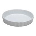 Market Buffet Collection Porcelain White Fluted Quiche Dish, 6 Ounce -- 24 per case.