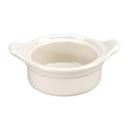 Vertex China Vista Collection Undecorated American White Handled Casserole Dish, 6 3/8 inch -- 24 per case.