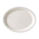 Vertex China Vista Collection Undecorated American White Narrow Rim Oval Platter, 13 1/4 inch -- 12 per case.