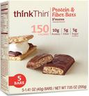Thinkthin Smores Protein and Fiber Bar, 1.41 Ounce -- 24 per case.