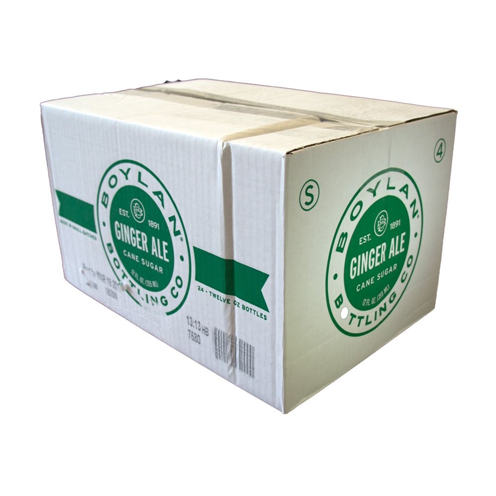 Boylan Bottling Co Ginger Ale Soda, 12 Ounce -- 24 per case.